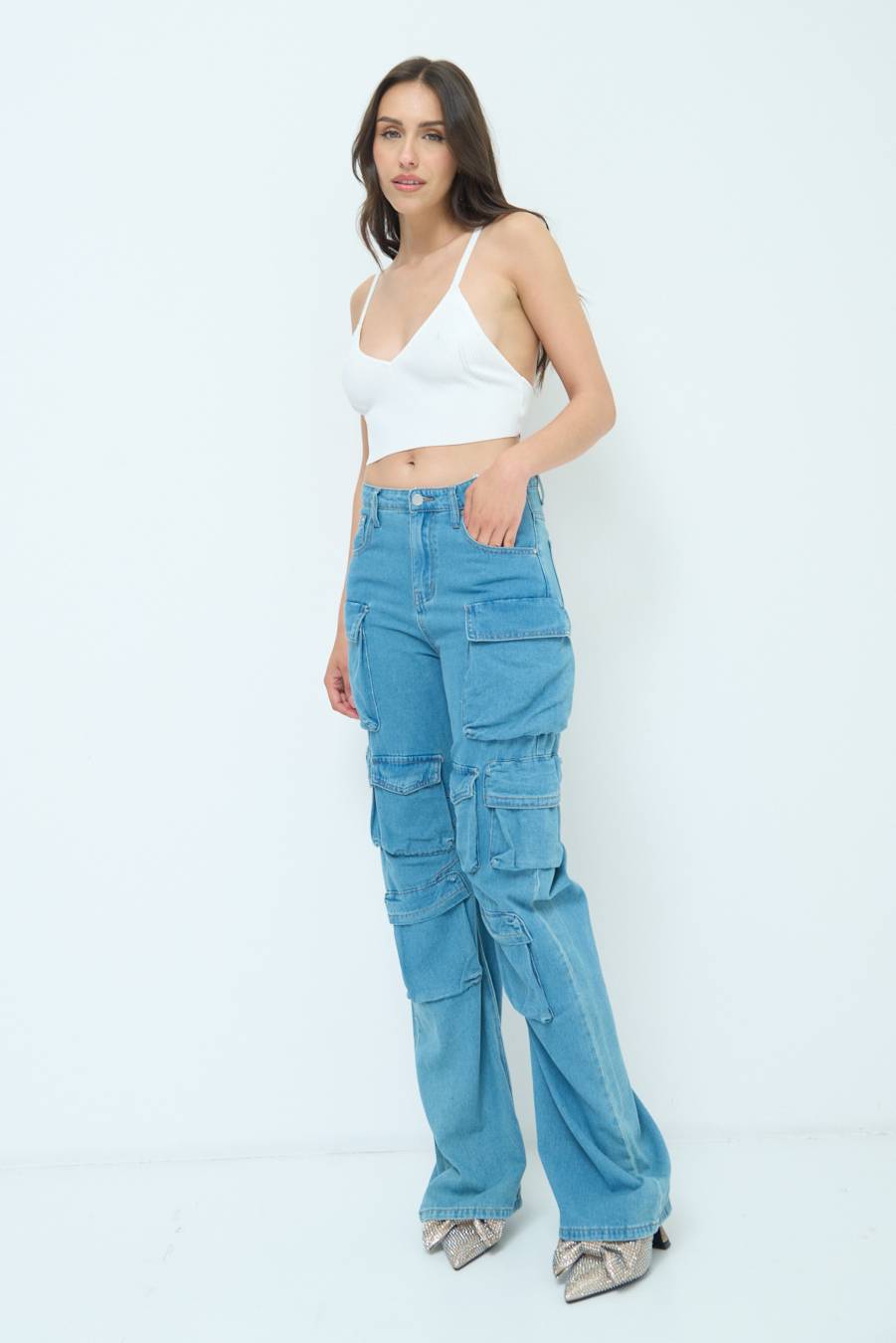 Kikisix JEANS CARGO JEANS Novità