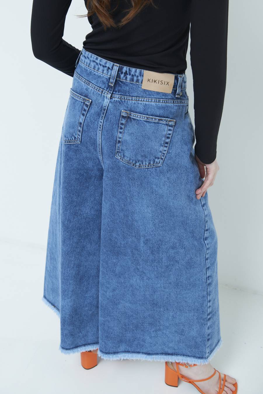 Kikisix PANTAGONNA MARMORIZZATO JEANS Economico