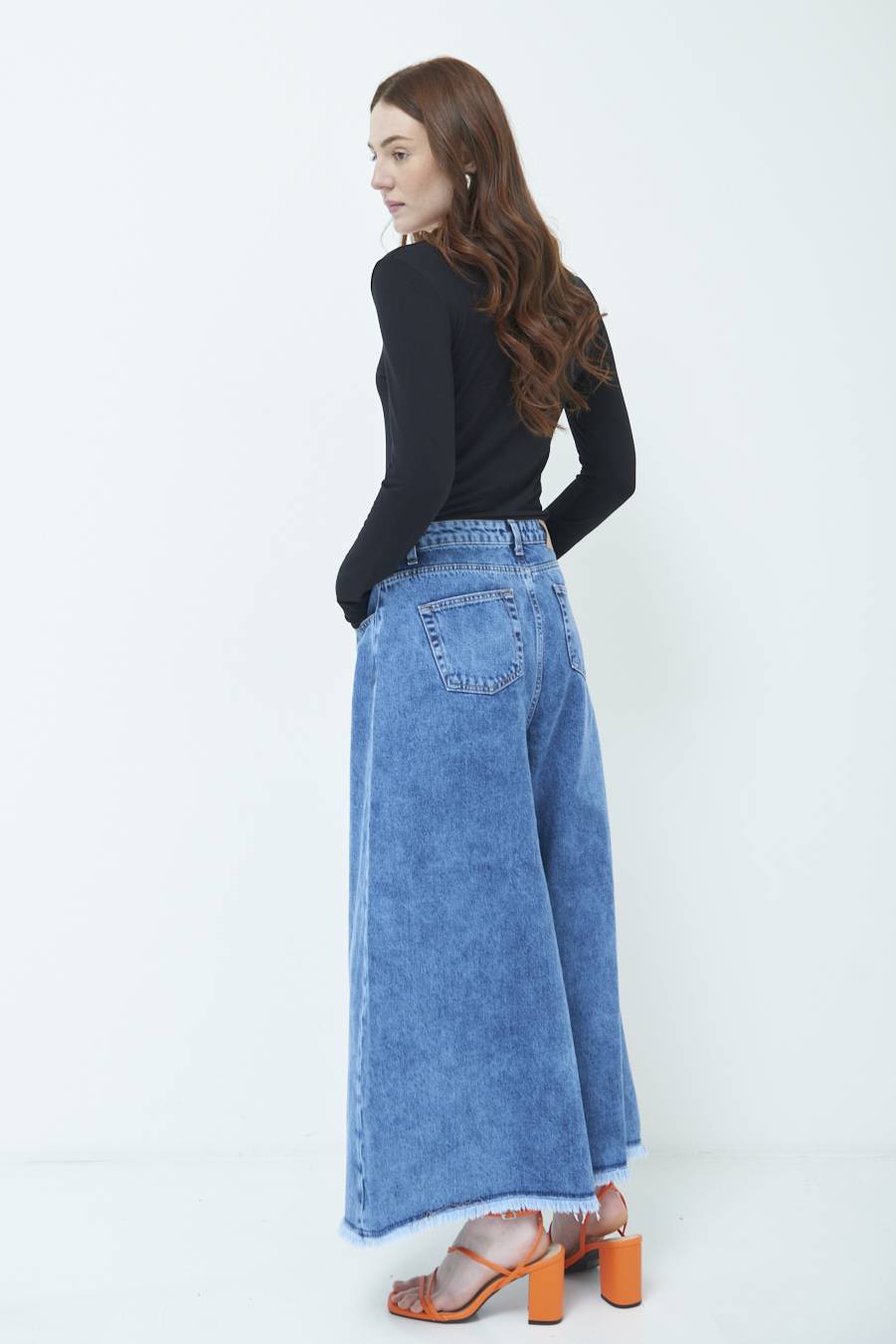 Kikisix PANTAGONNA MARMORIZZATO JEANS Economico