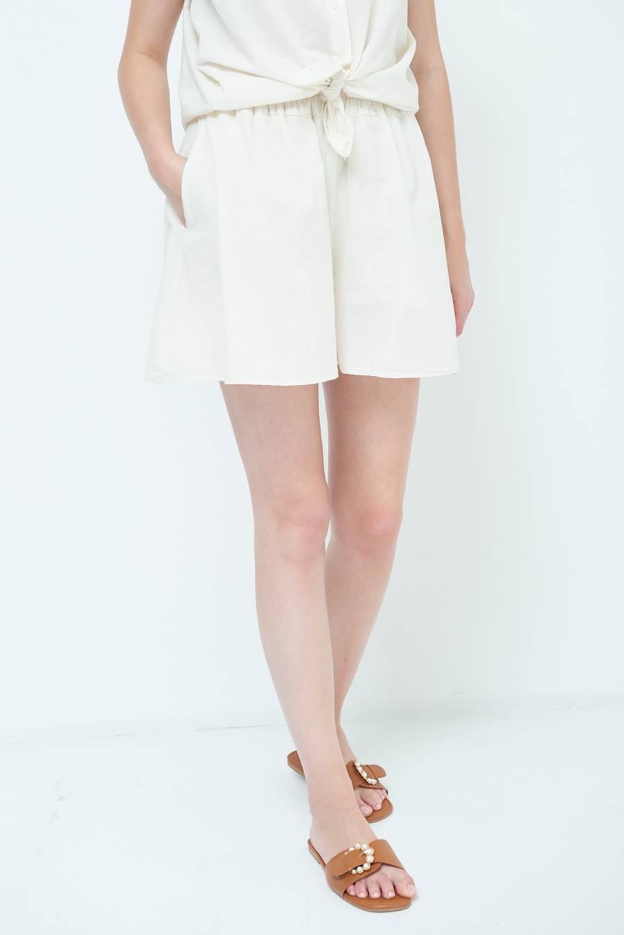 Kikisix SHORTS CON TASCHE BURRO Trasporto libero internazionale