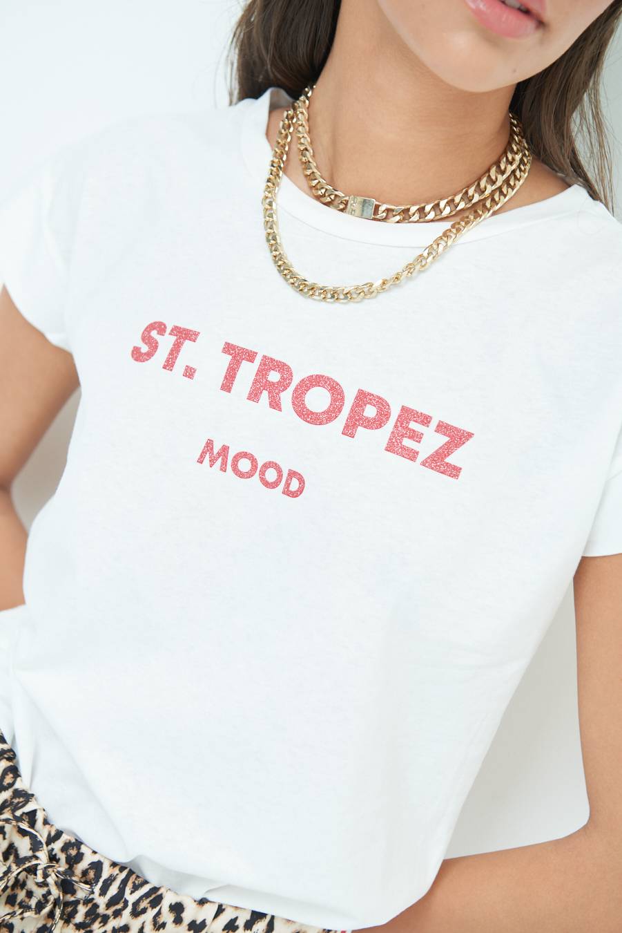 Kikisix T-SHIRT ''ST.TROPEZ'' ROSSO Spedizione Gratuita