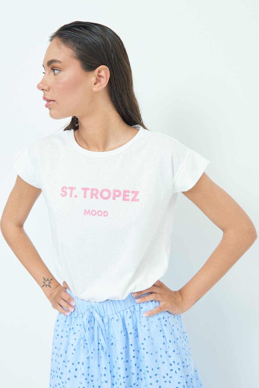 Kikisix T-SHIRT ''ST.TROPEZ'' BUBBLE Soddisfazione Garantita