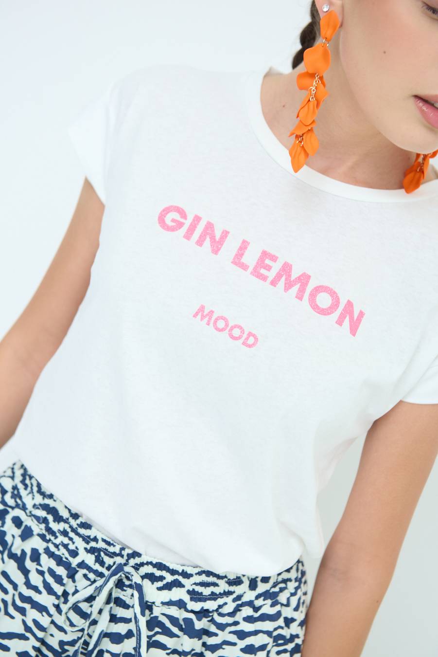 Kikisix T-SHIRT ''GIN LEMON'' BUBBLE Fino Al -60%