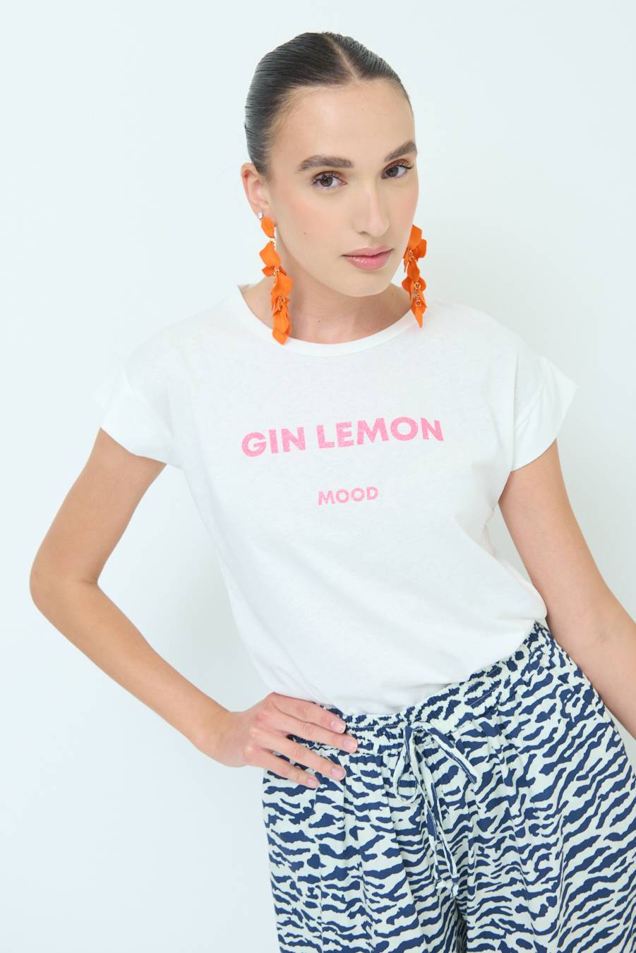 Kikisix T-SHIRT ''GIN LEMON'' BUBBLE Fino Al -60%