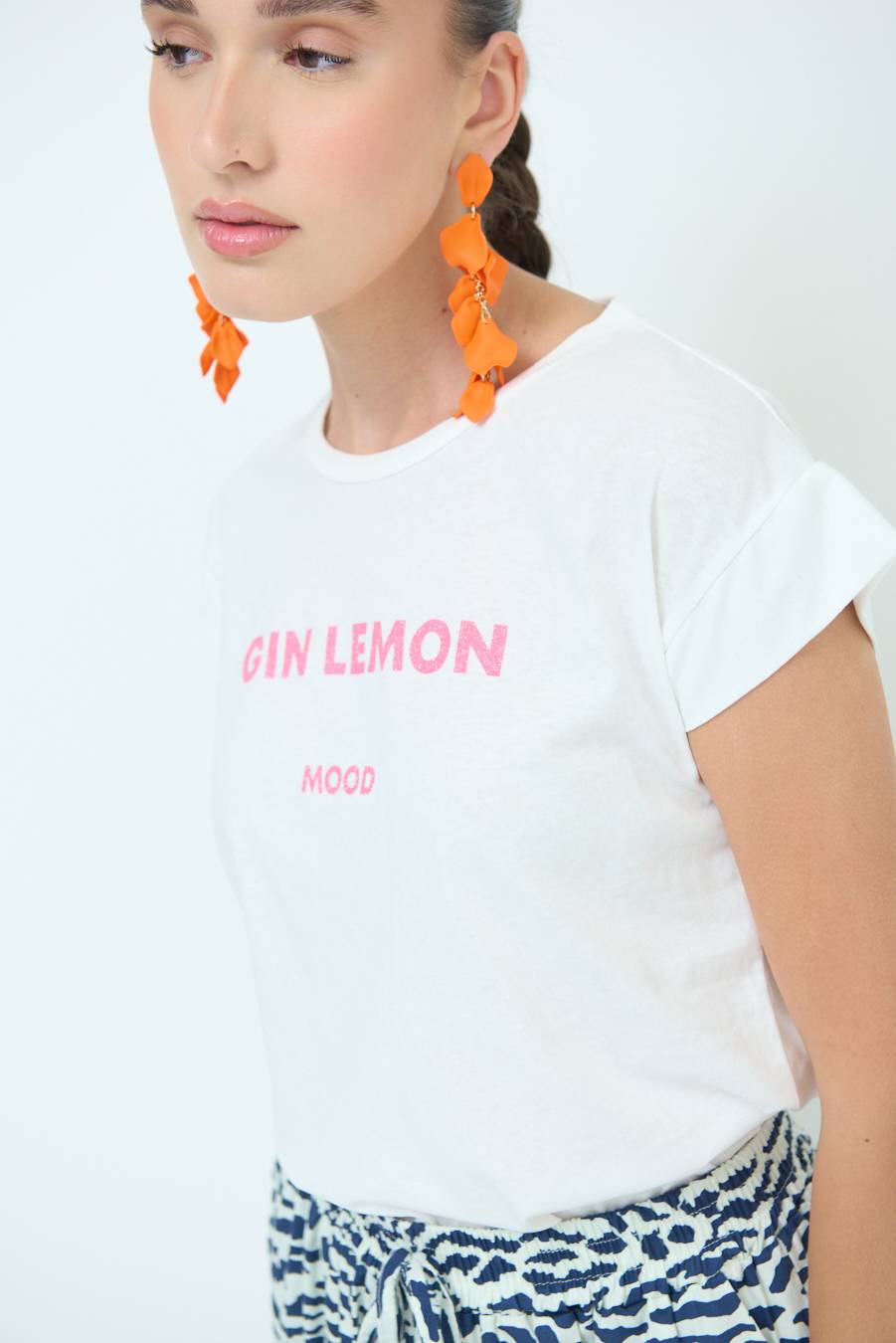 Kikisix T-SHIRT ''GIN LEMON'' BUBBLE Fino Al -60%
