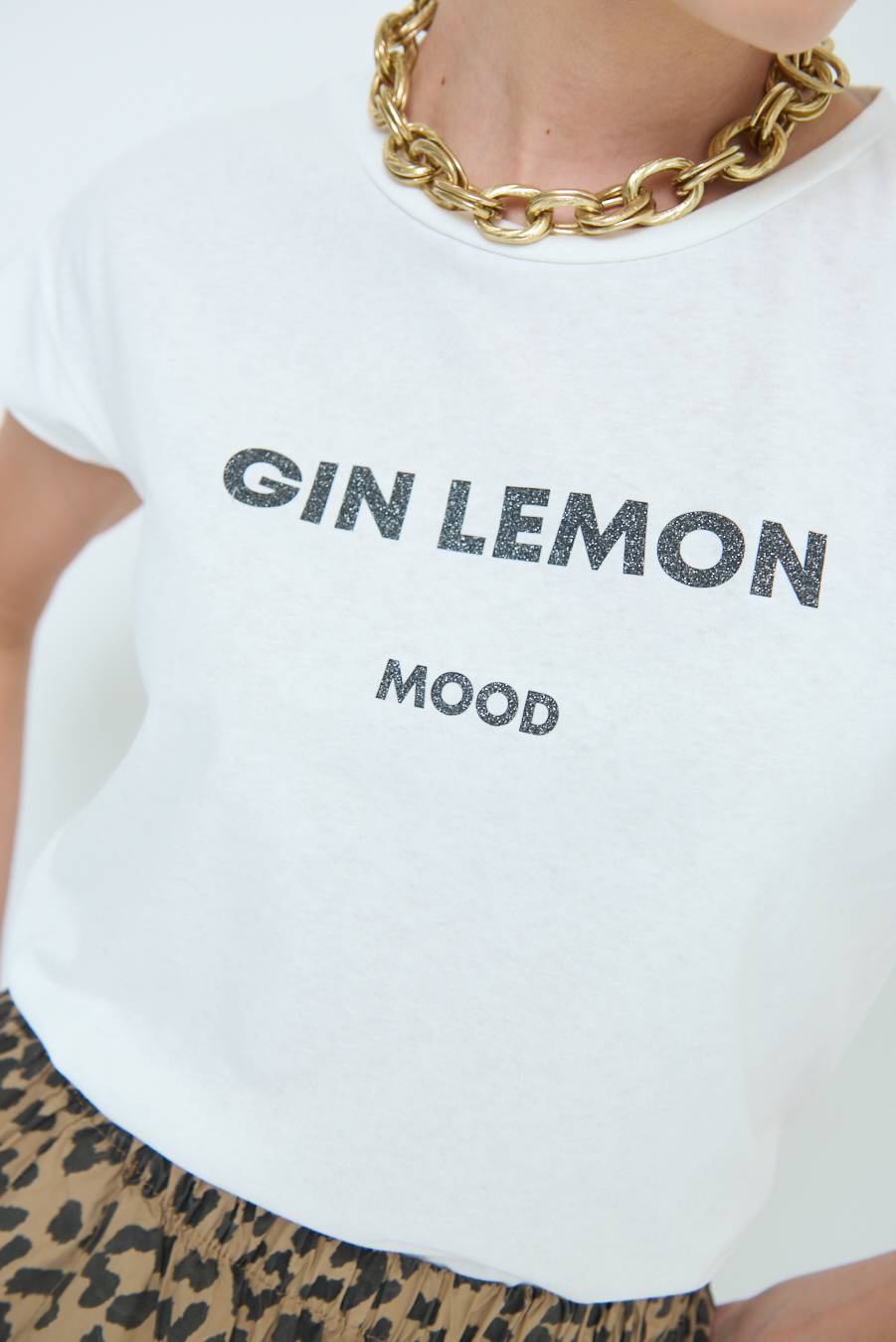 Kikisix T-SHIRT ''GIN LEMON'' NERO Shopping Online