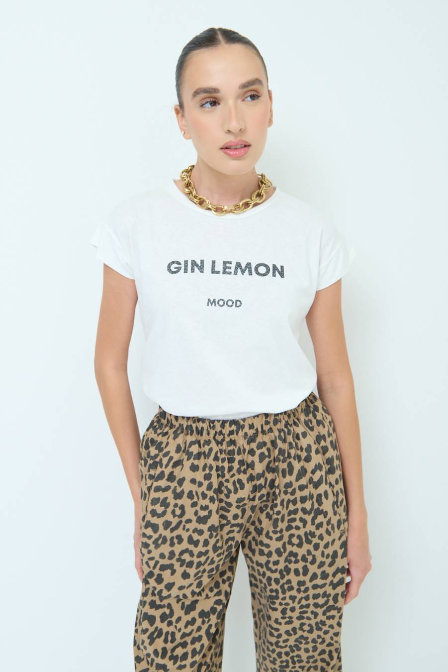 Kikisix T-SHIRT ''GIN LEMON'' NERO Shopping Online
