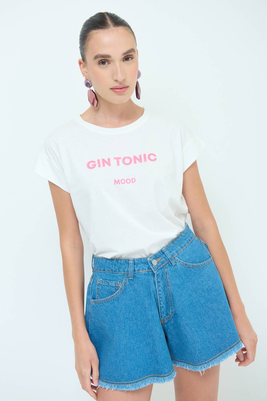 Kikisix T-SHIRT ''GIN TONIC'' BUBBLE Affare Del Giorno