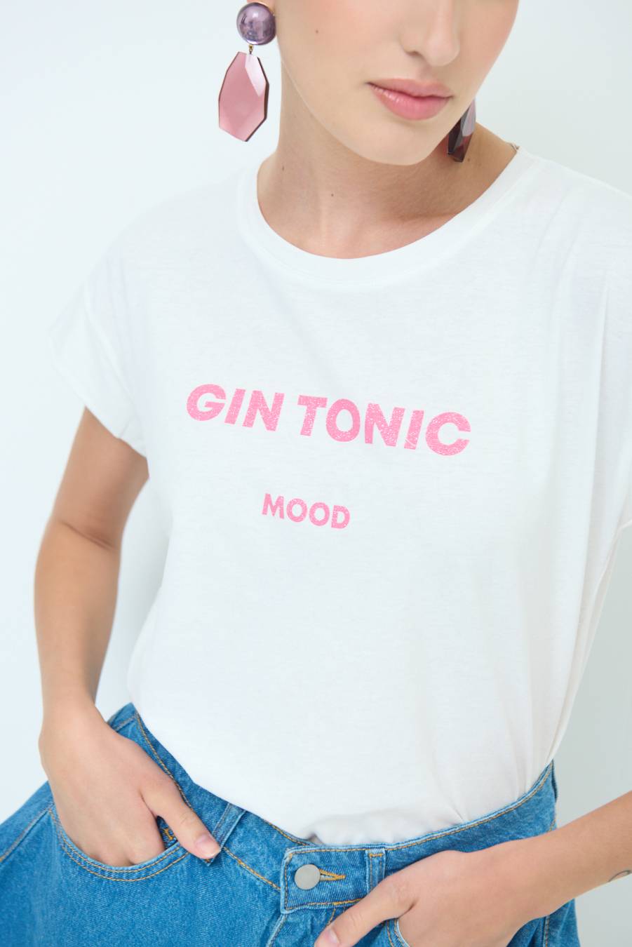 Kikisix T-SHIRT ''GIN TONIC'' BUBBLE Affare Del Giorno