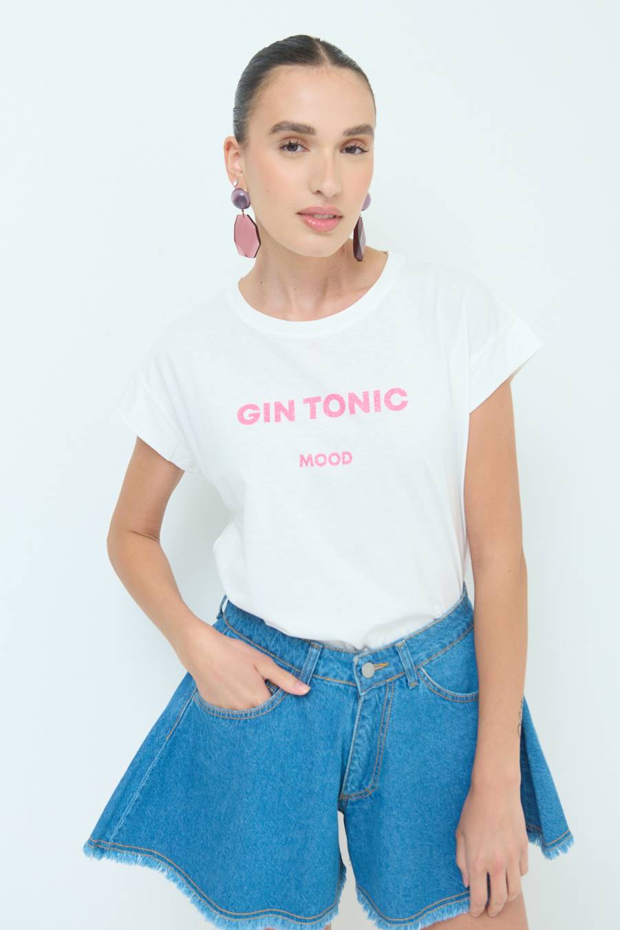 Kikisix T-SHIRT ''GIN TONIC'' BUBBLE Affare Del Giorno