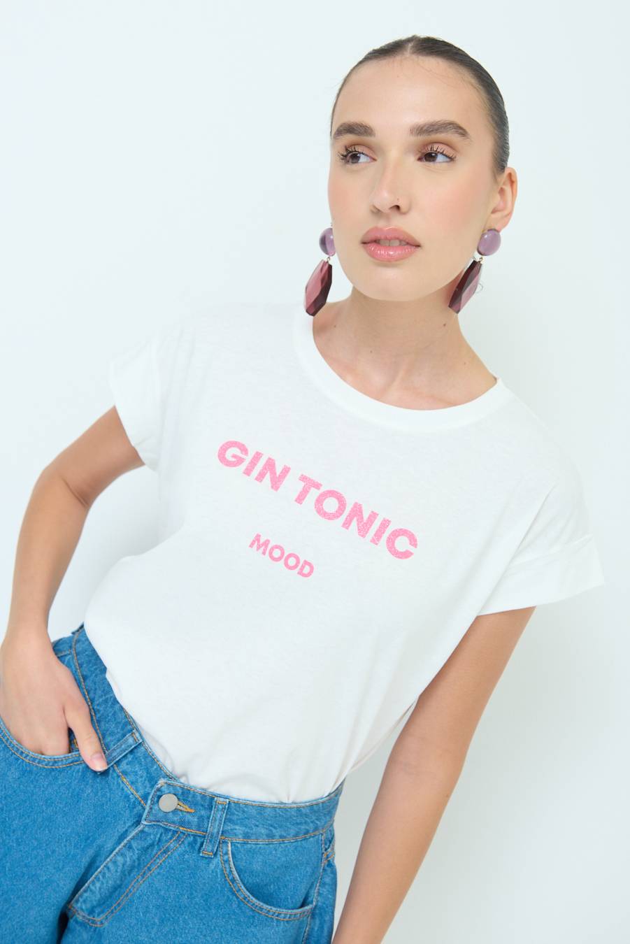 Kikisix T-SHIRT ''GIN TONIC'' BUBBLE Affare Del Giorno