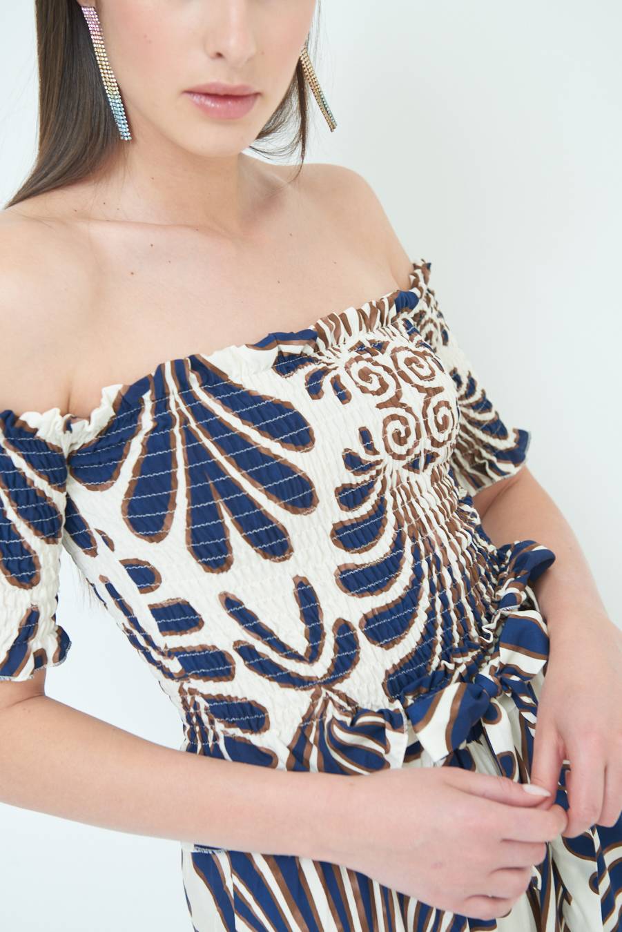 Kikisix TOP ETNICO VISCOSA BLU Offerte
