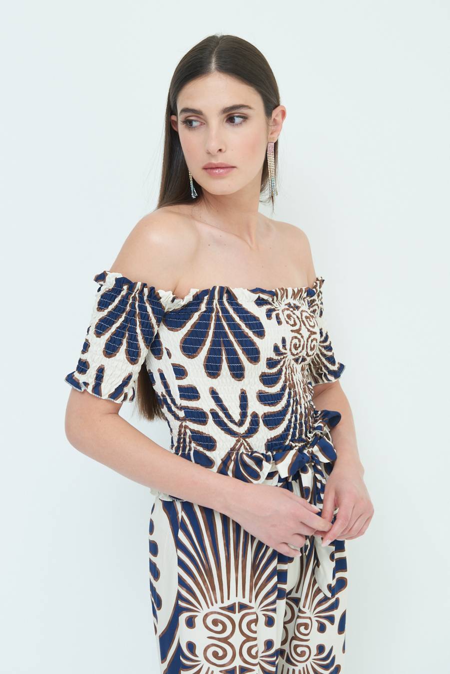 Kikisix TOP ETNICO VISCOSA BLU Offerte