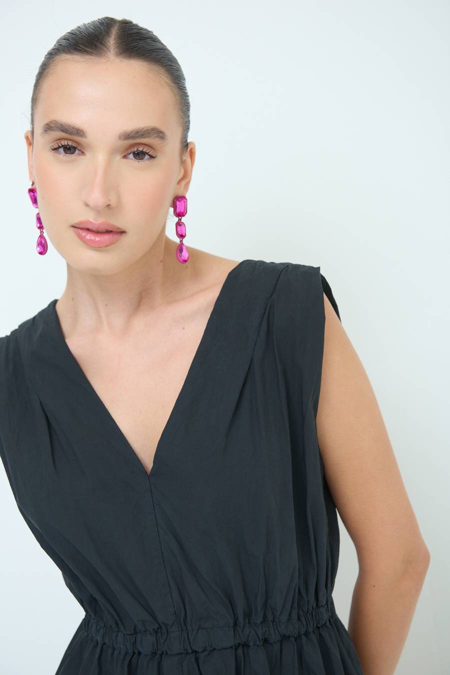 Kikisix ABITO MIDI CON ELASTICO NERO Offerta Anniversario