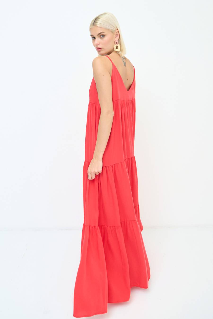 Kikisix ABITO AMPIO MAXI ROSSO Offerte esclusive