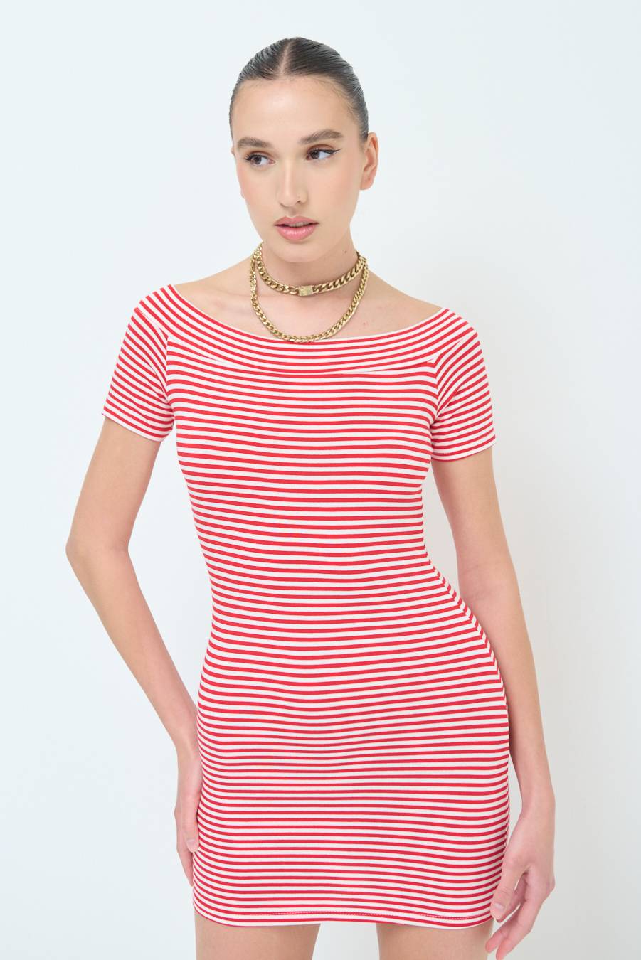 Kikisix ABITO SCOLLO SHIFFER ROSSO Bestseller
