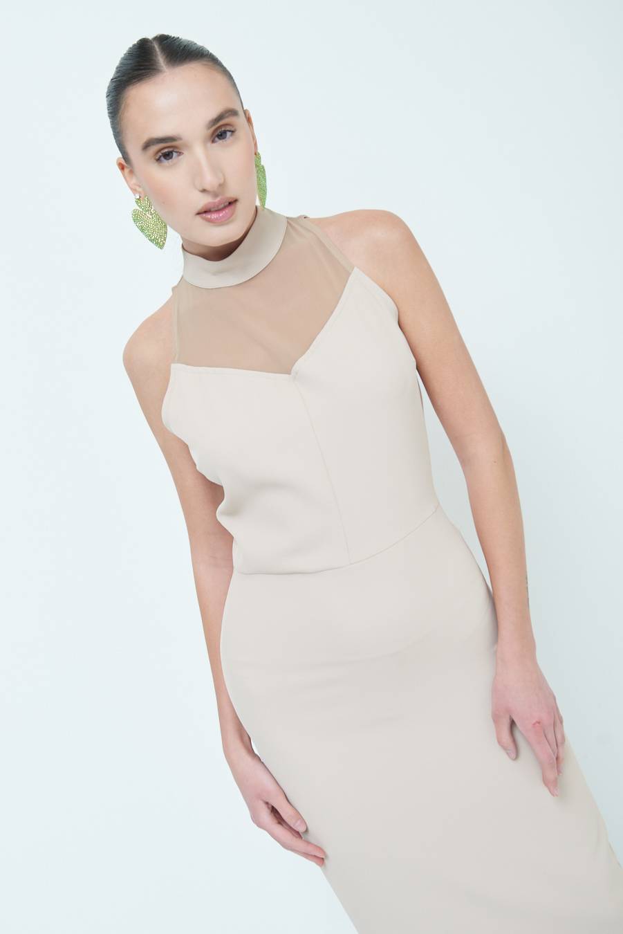 Kikisix VESTITO CADI+RETE CAMMELLO Discount Store per i nuovi prodotti