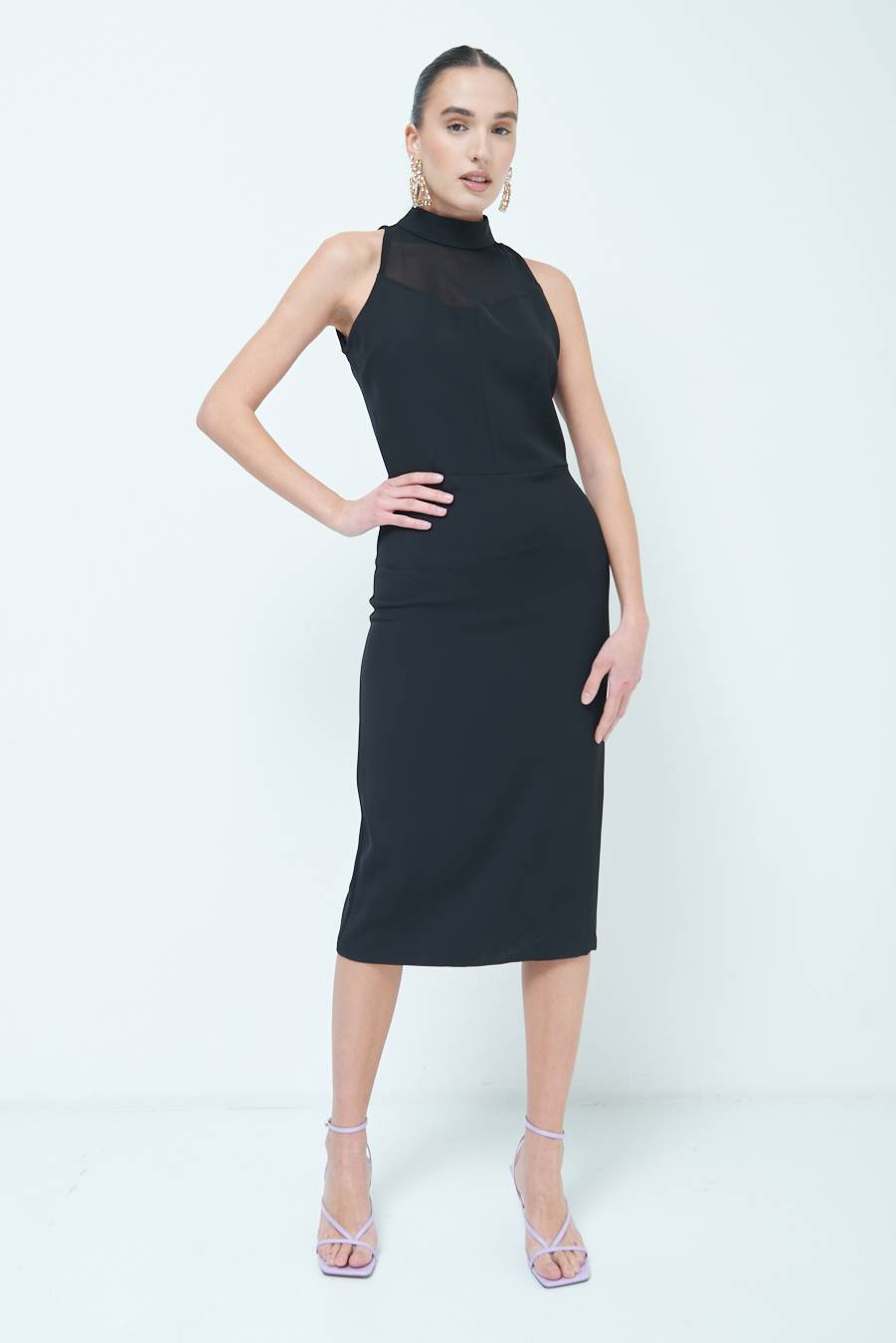 Kikisix VESTITO CADI+RETE NERO Solo un giorno rimasto