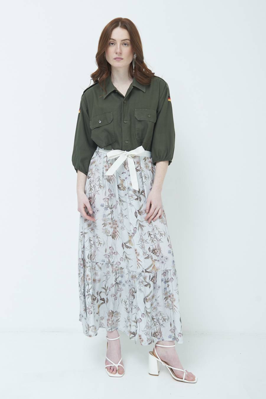 Kikisix ABITO GONNA FANTASIA VINTAGE GRIGIO Italy