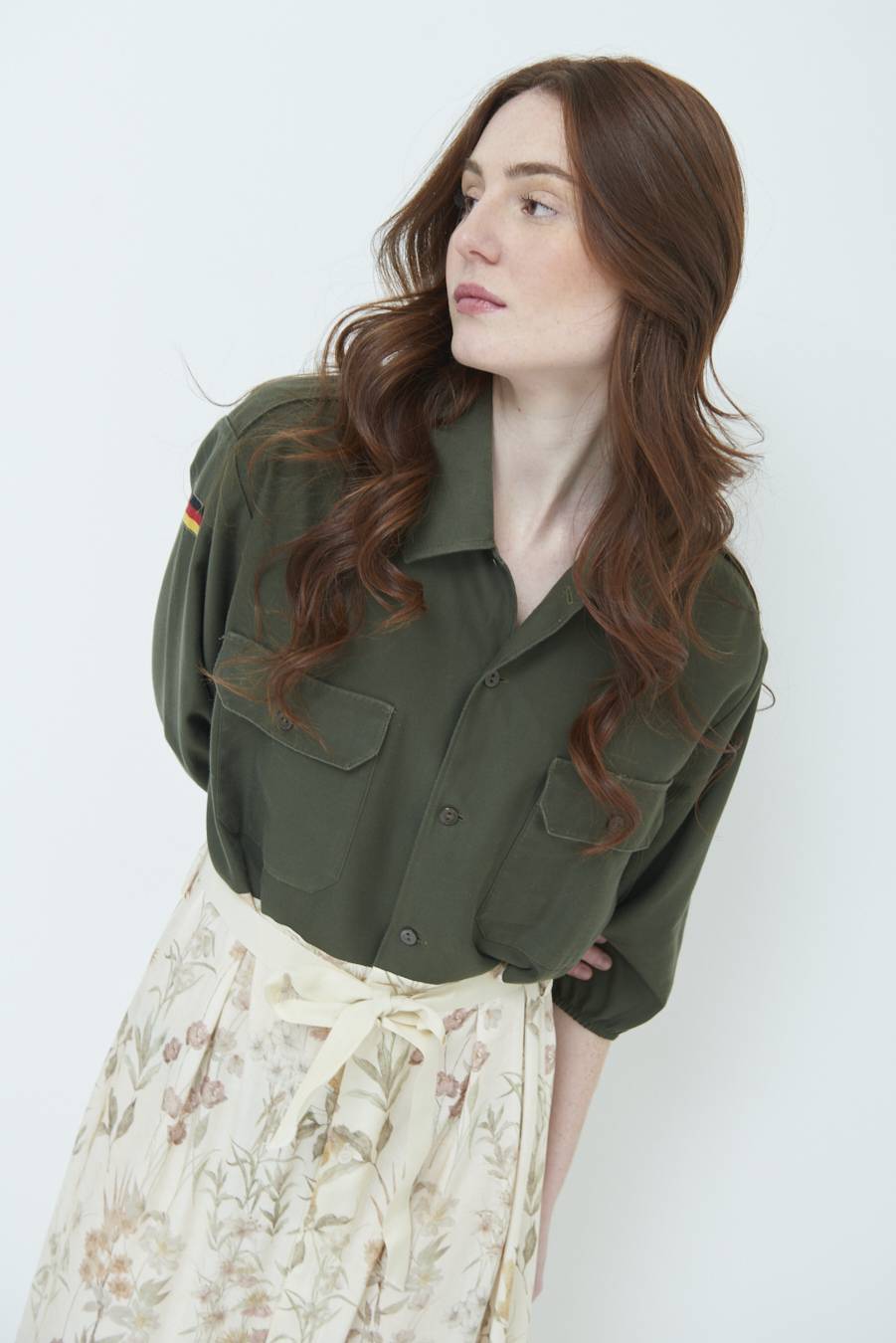 Kikisix ABITO GONNA FANTASIA VINTAGE BEIGE Italia