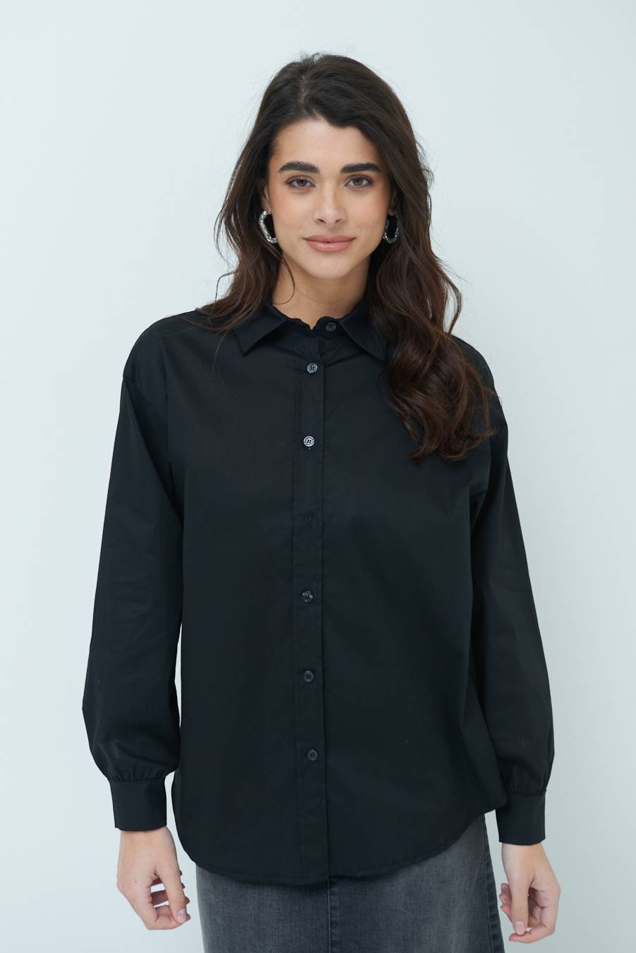Kikisix CAMICIA MANICA AMPIA NERO Vendite Flash