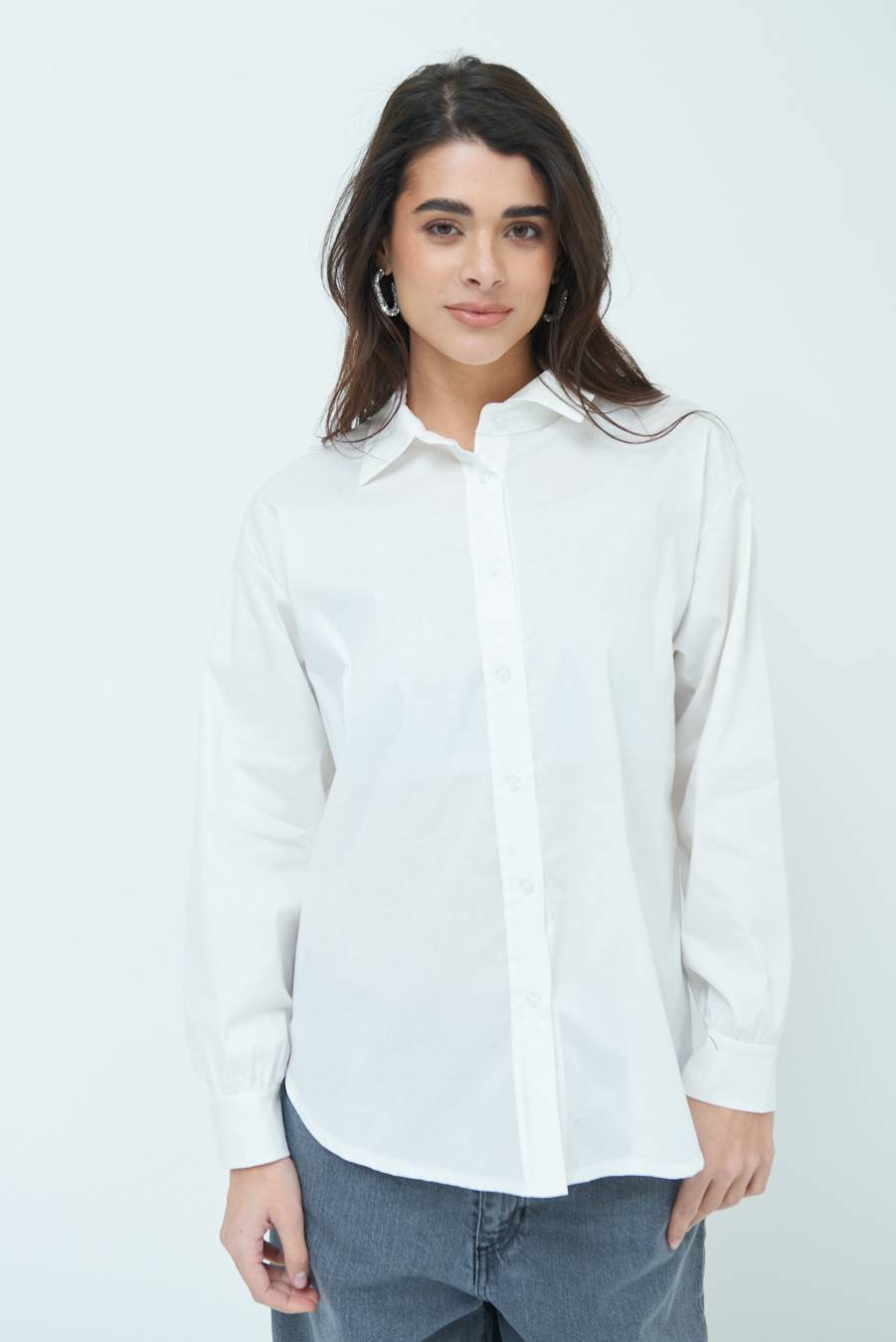 Kikisix CAMICIA MANICA AMPIA BIANCO Negozio