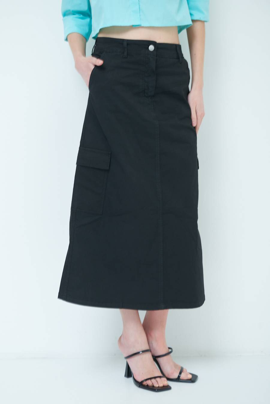 Kikisix GONNA CON TASCONI NERO Fino al 60% di sconto