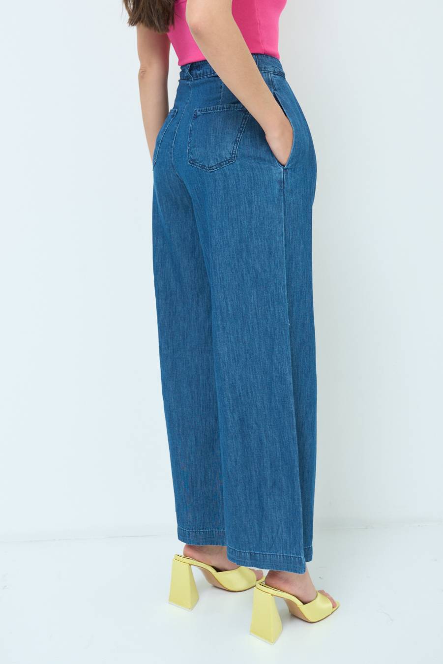 Kikisix PANTALONE CHAMBRAY PINCES JEANS Spedizione Gratuita