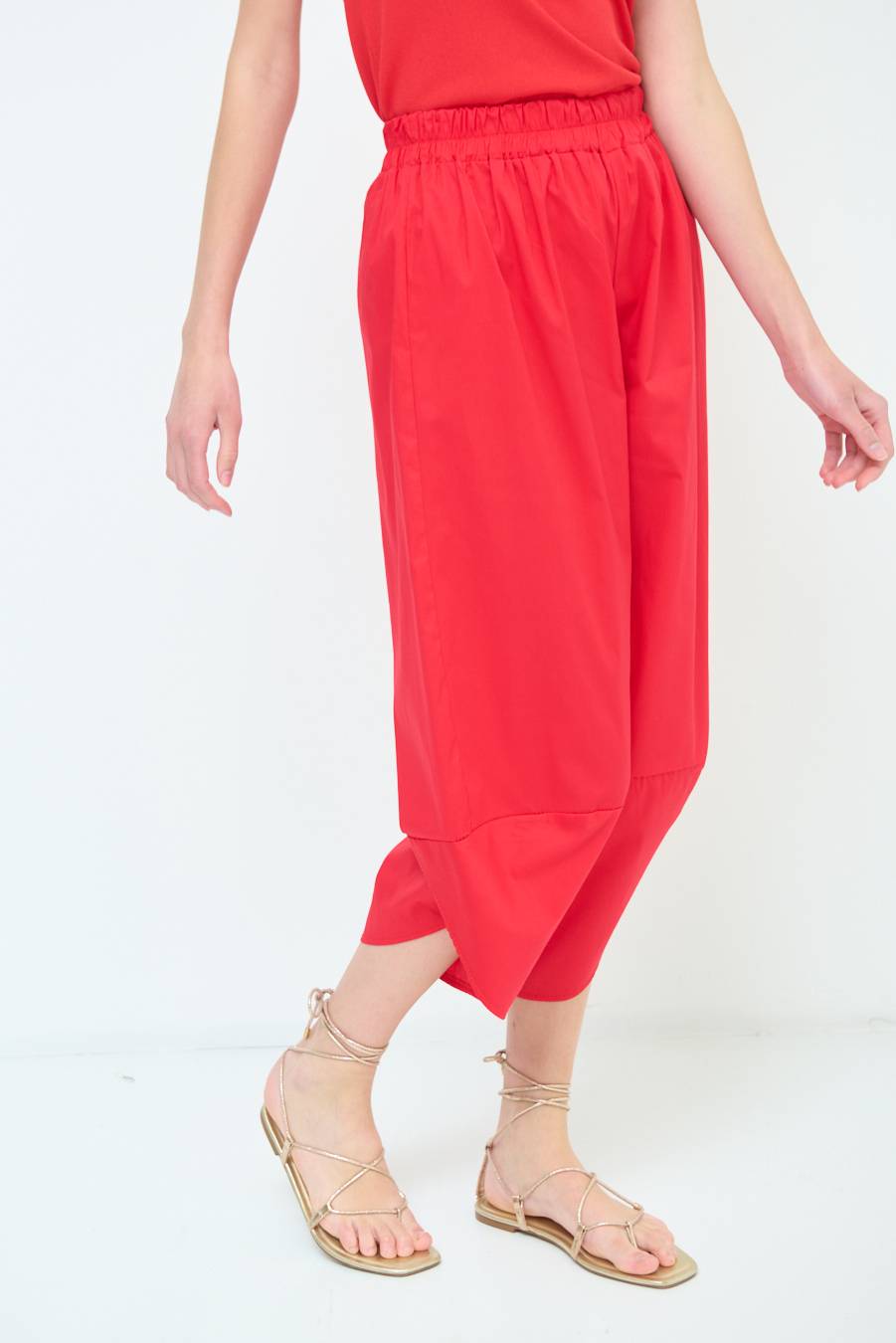Kikisix PANTALONE OVER ROSSO Novità