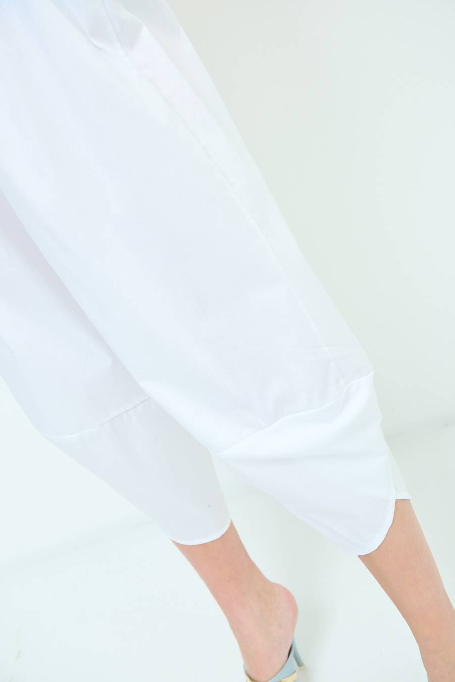 Kikisix PANTALONE OVER BIANCO Sconto