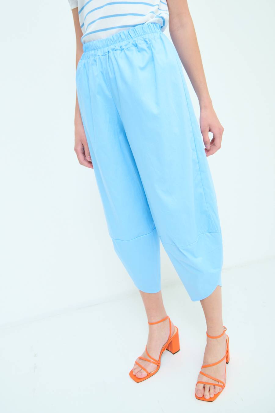 Kikisix PANTALONE OVER AZZURRO Offerta