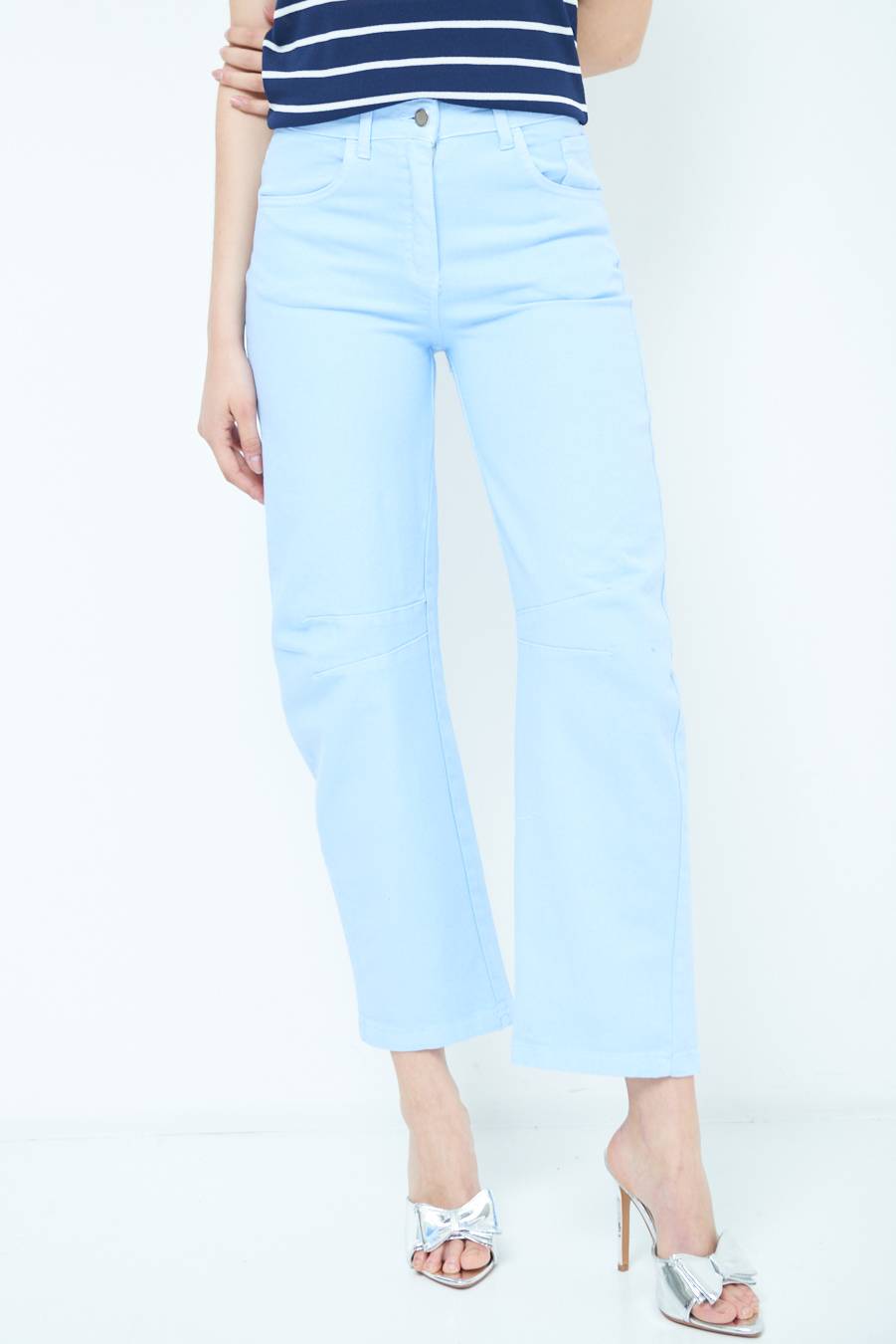 Kikisix PANTALONE LINEA UOVO CELESTE Outlet