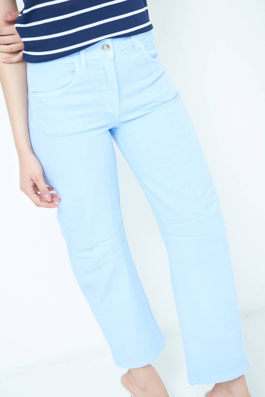 Kikisix PANTALONE LINEA UOVO CELESTE Outlet