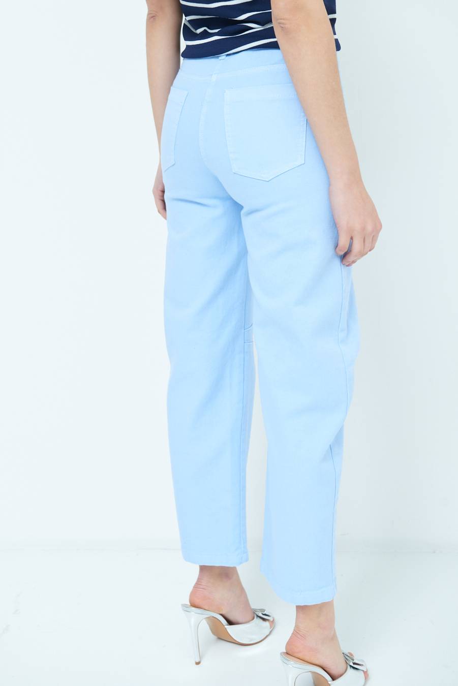 Kikisix PANTALONE LINEA UOVO CELESTE Outlet