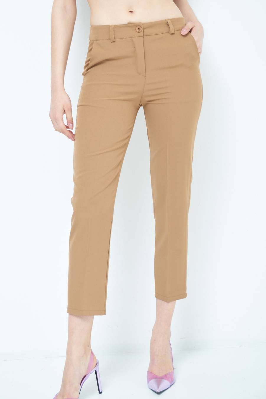 Kikisix PANTALONE SIGARETTA FANGO Offerte