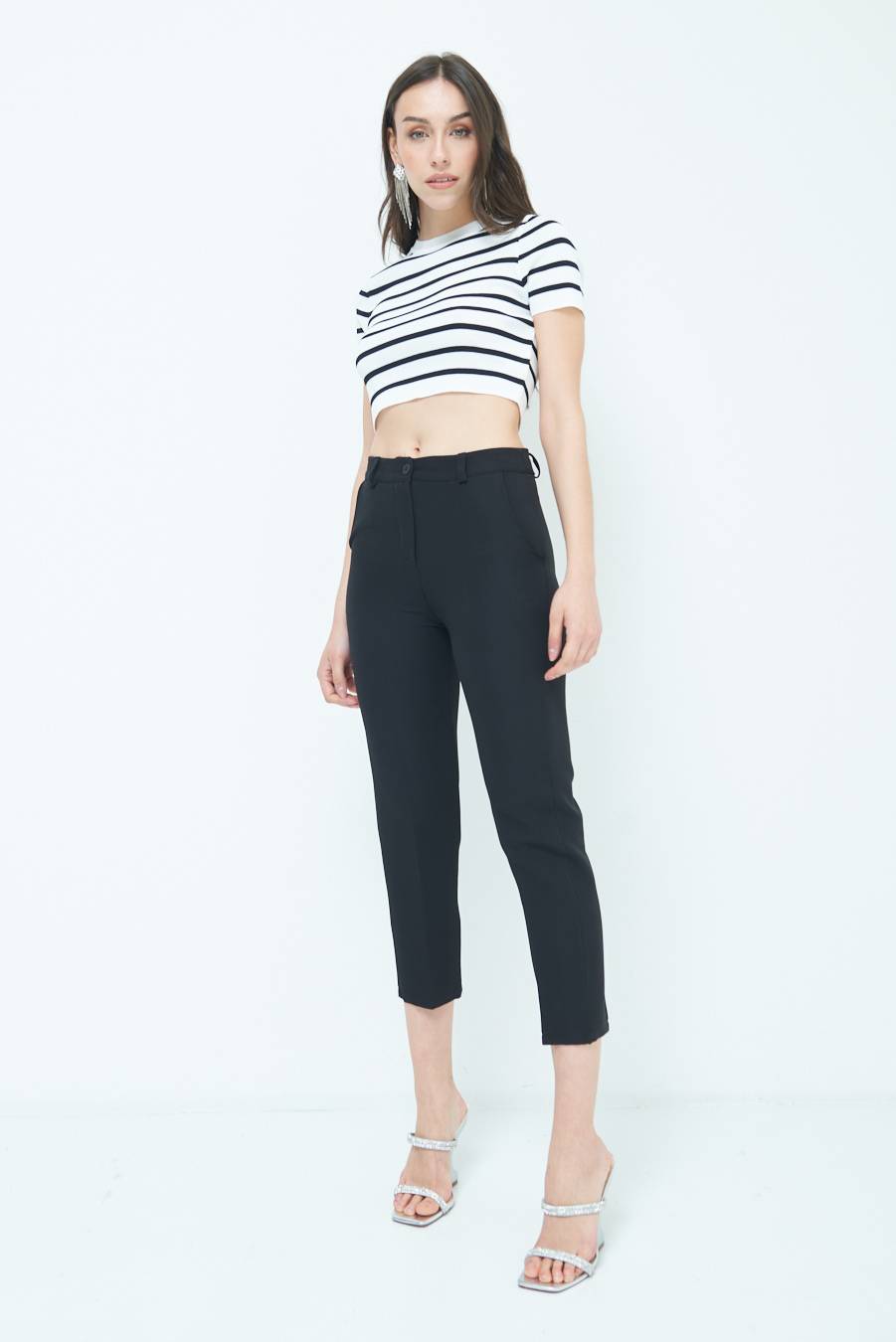 Kikisix PANTALONE SIGARETTA NERO Hotsell