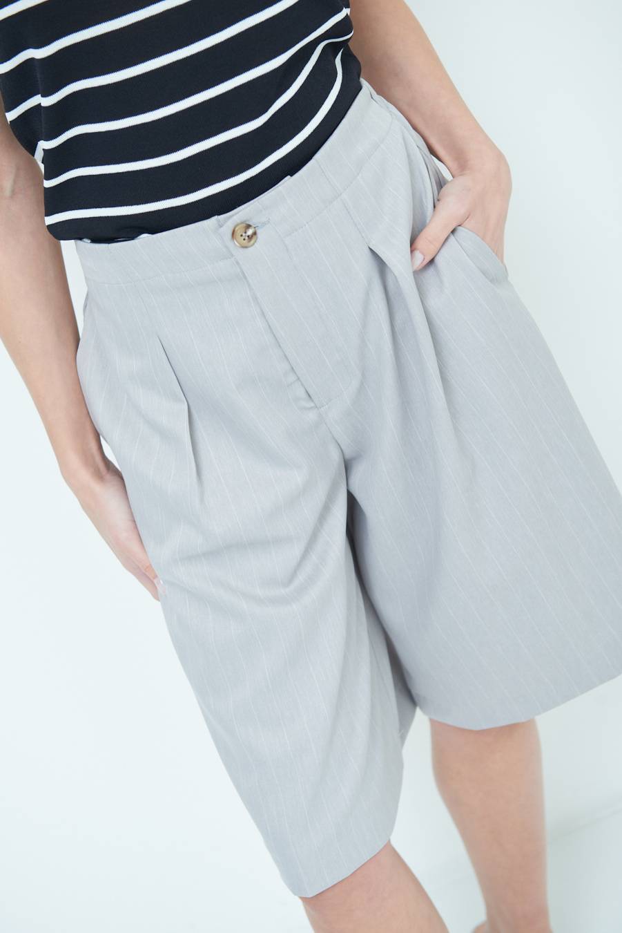 Kikisix PANTA GONNA 3/4 SILVER Vendita Economica