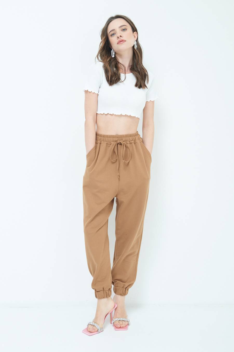 Kikisix PANTALONE TUTA TABACCO Negozio