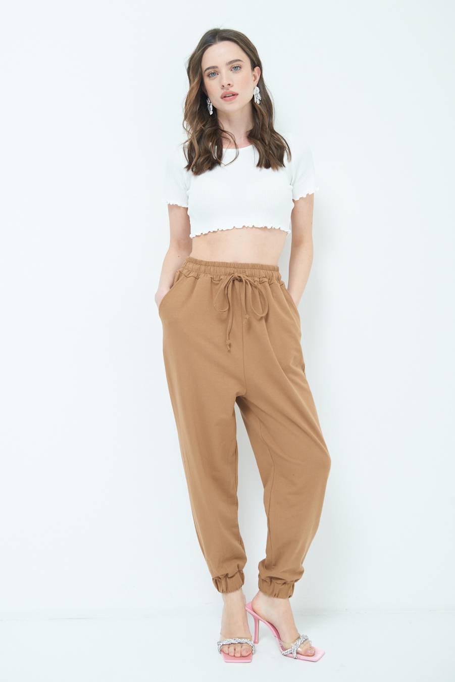 Kikisix PANTALONE TUTA TABACCO Negozio