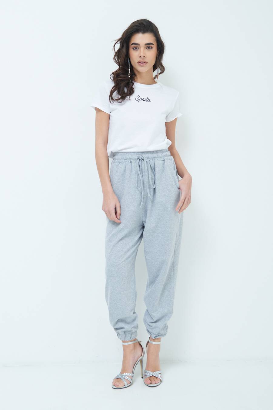 Kikisix PANTALONE TUTA GRIGIO Prezzo di fabbrica