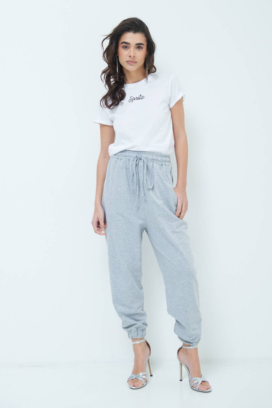 Kikisix PANTALONE TUTA GRIGIO Prezzo di fabbrica