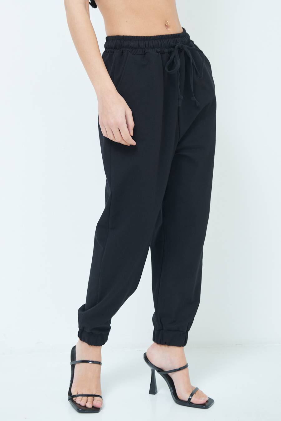 Kikisix PANTALONE TUTA NERO Offerta speciale