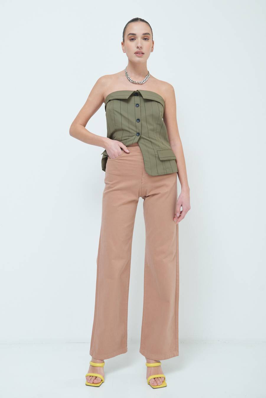 Kikisix PANTALONE PALAZZO PHARD Comprare a buon mercato