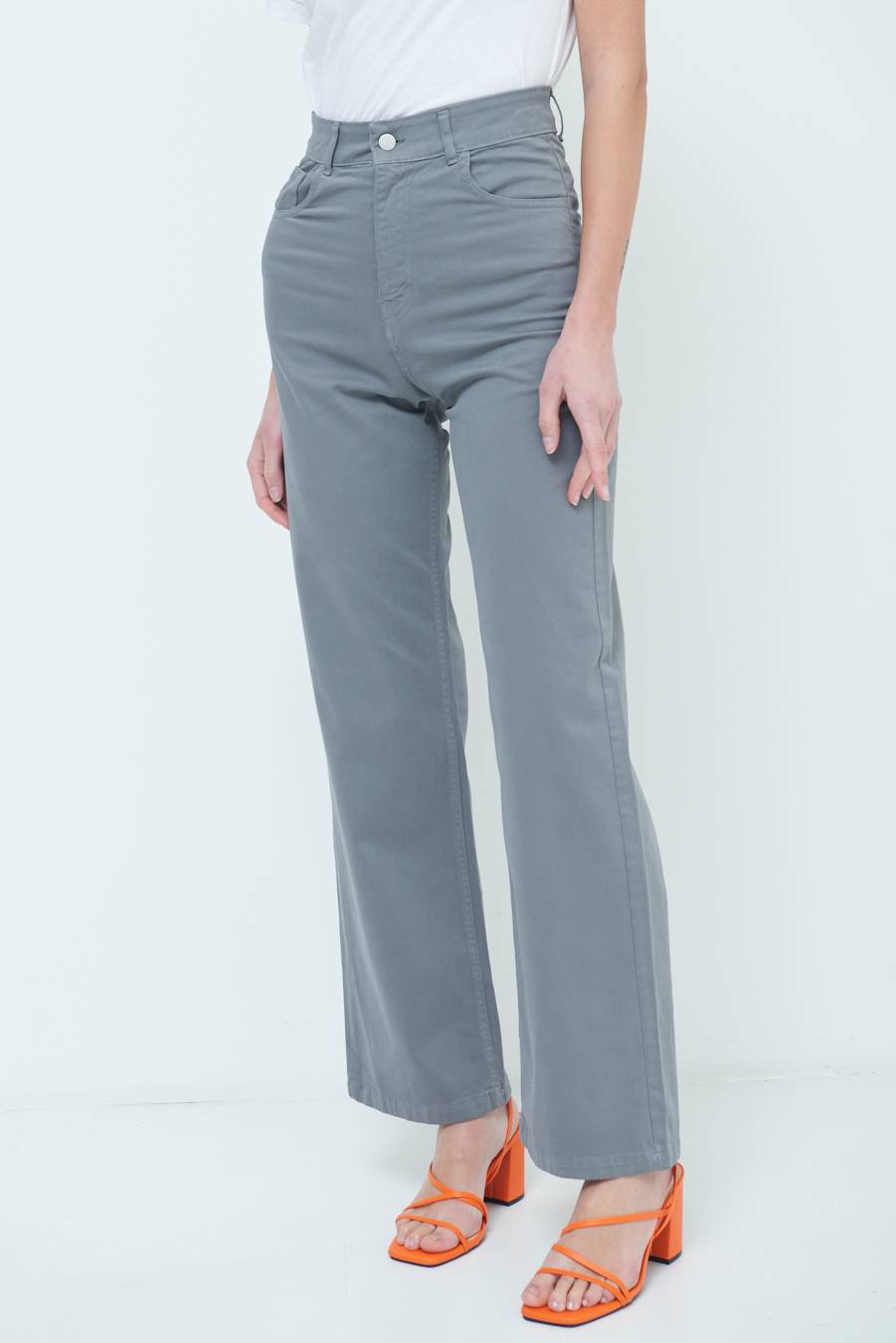 Kikisix PANTALONE PALAZZO GRIGIO Flash Sale