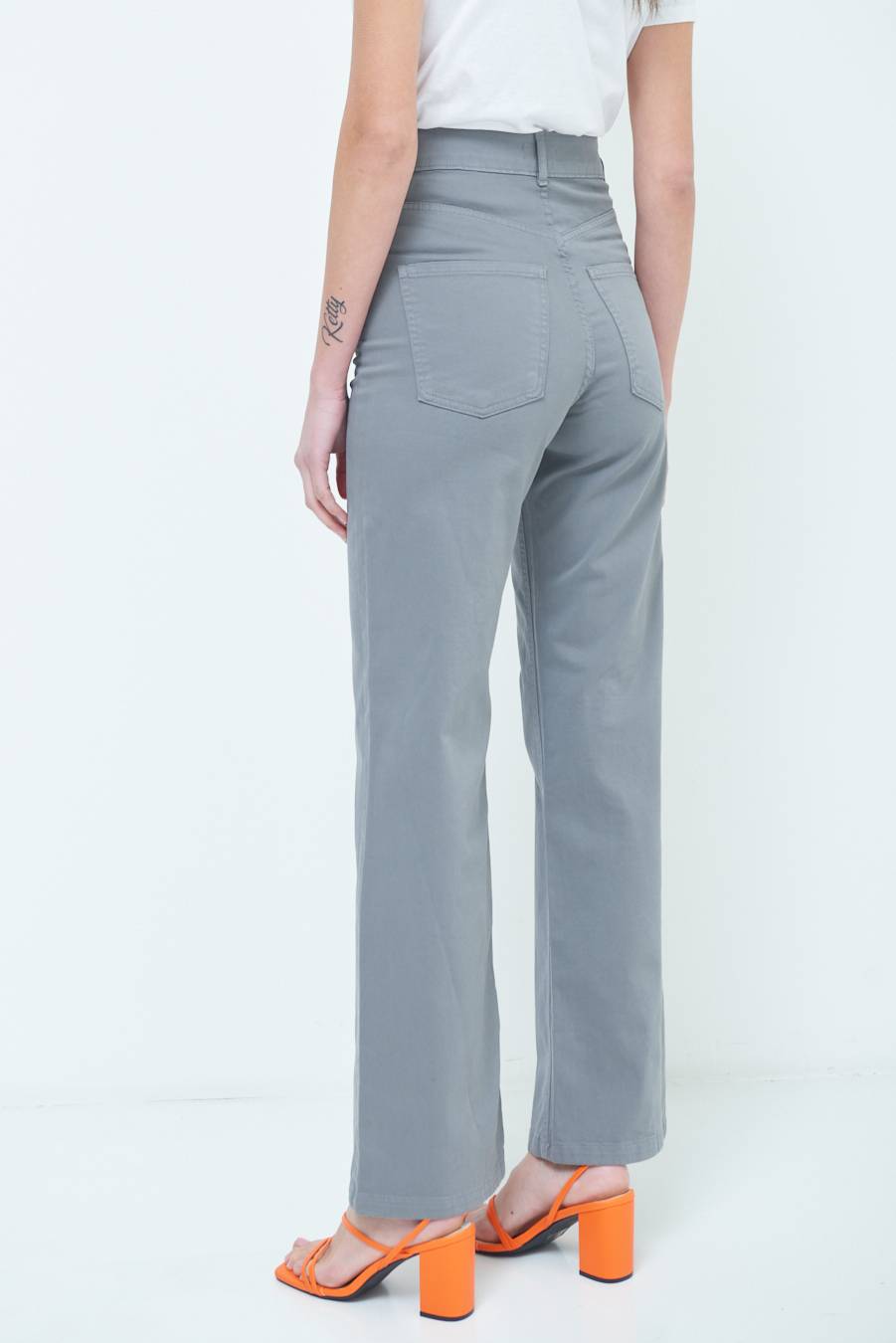 Kikisix PANTALONE PALAZZO GRIGIO Flash Sale