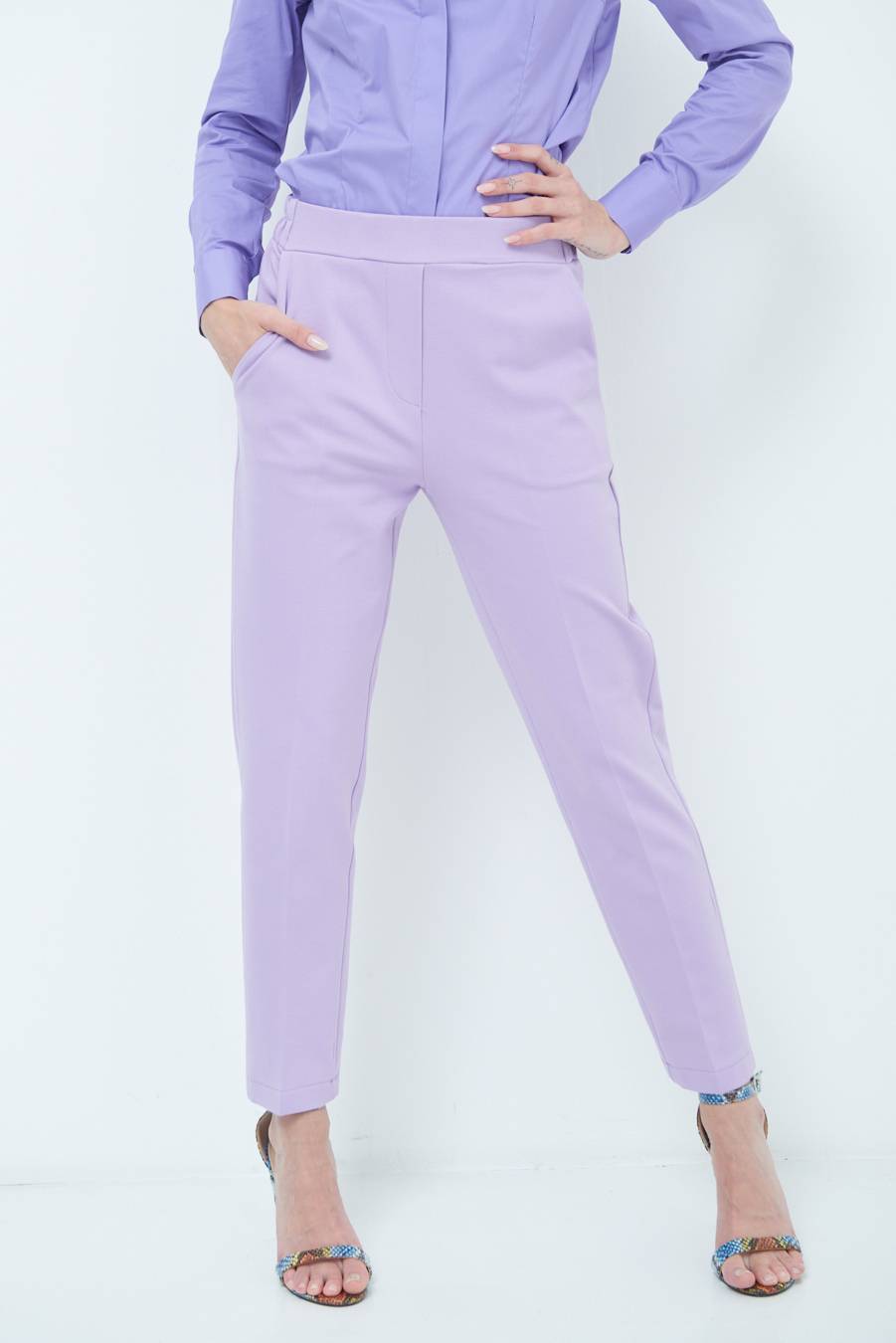 Kikisix PANTALONE SIGARETTA LILLA Cyber Monday
