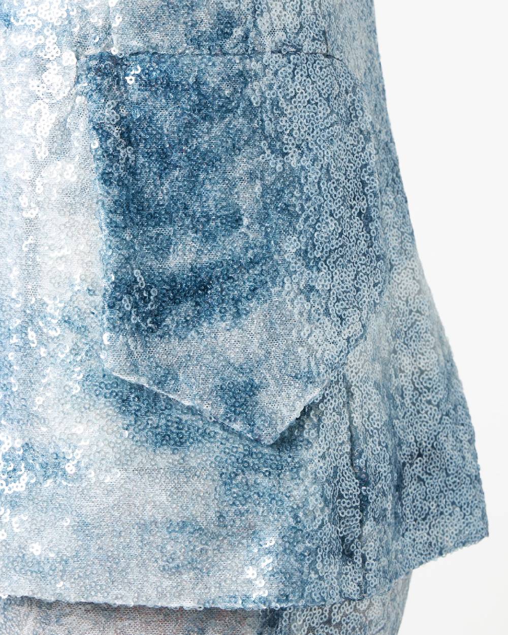 Le Twins Como Paillettes Jeans Celeste Pezzi Unici