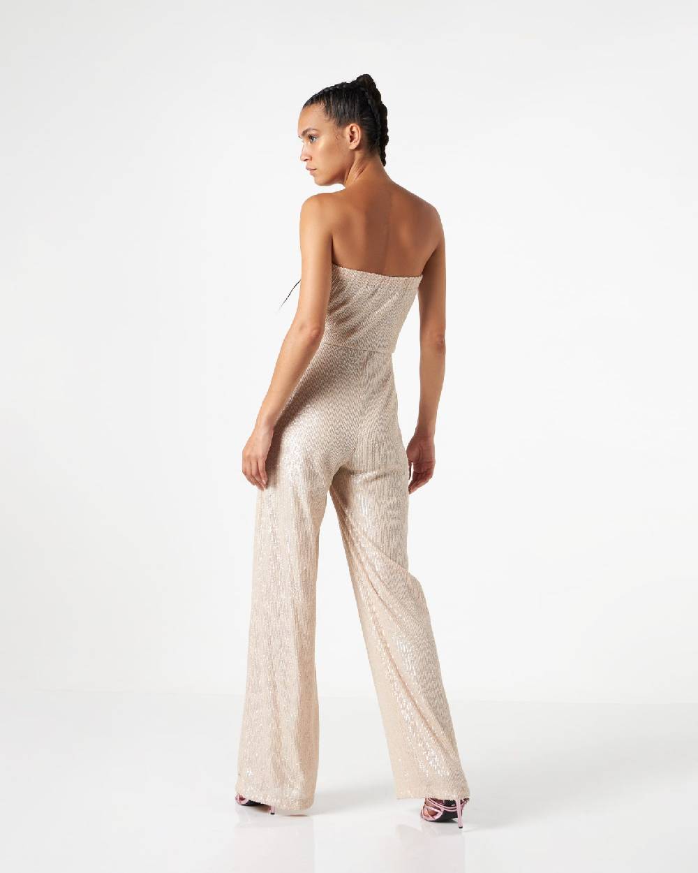 Le Twins Priscila Paillettes Opache Beige Qualità Garantita