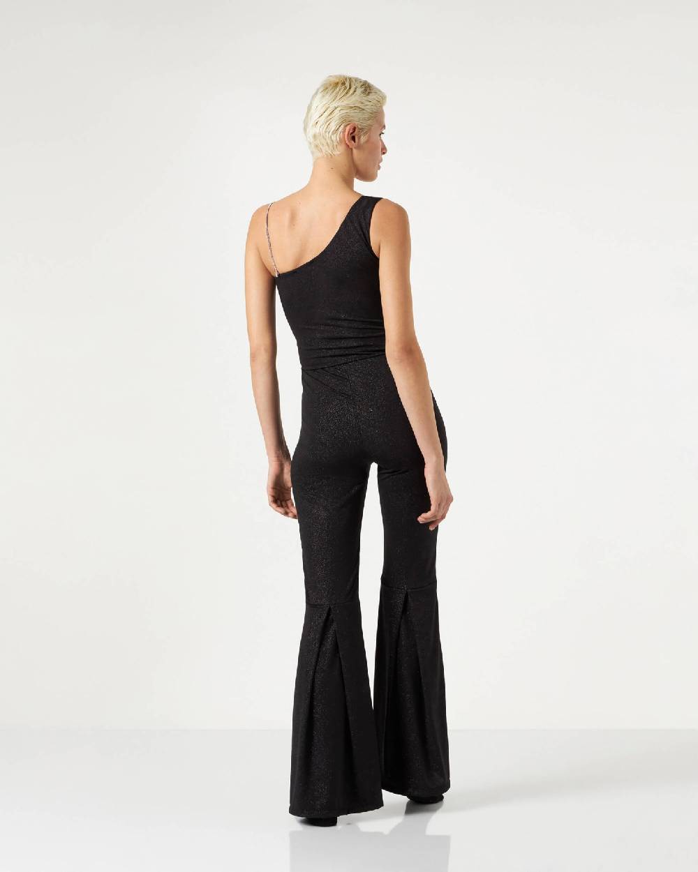 Le Twins Fabiana Jersey Lurex Nero Sconto