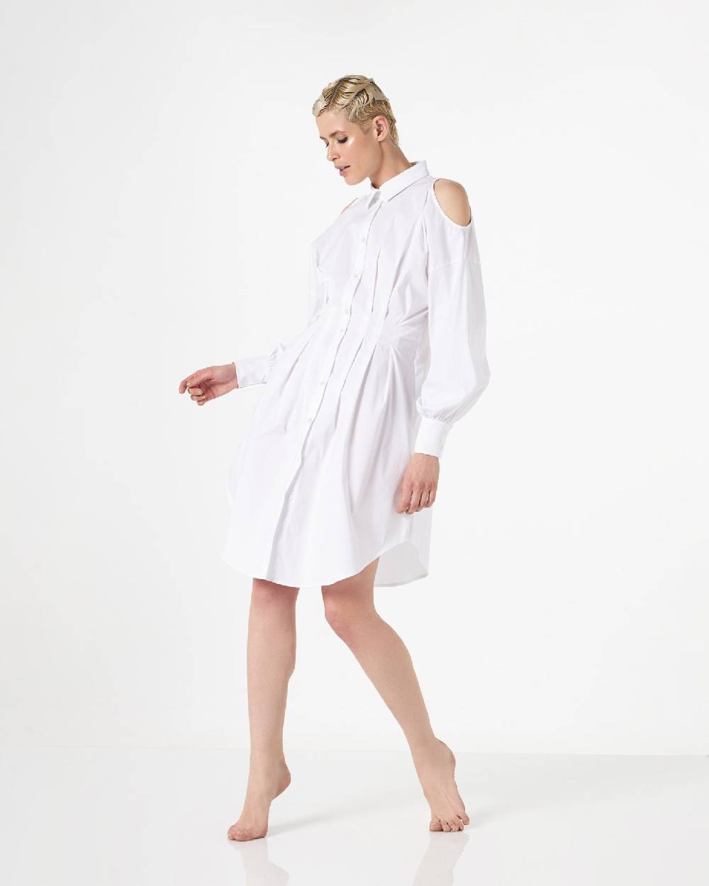 Le Twins Cristiana Corto Bianco Spalle Bucate Offerte esclusive